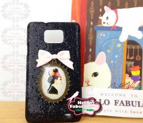Samsung Galaxy S2 Case Glitter Galaxy S2 Case Personalized Phone Case Plastic Cell Phone Cover i9100 Galaxy S2 Plastic Hard Case